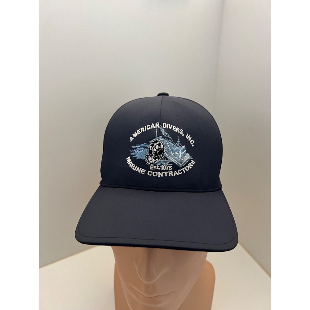American Divers Inc. Marine Contractors Est.1975 Baseball Hat L/XL RARE!